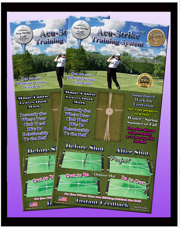 Outdoor2 mats w border AcuStrike Golf USA